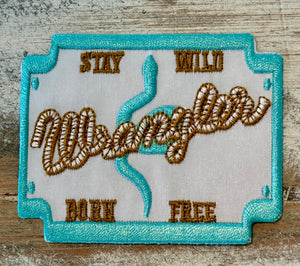 Cowgirl Theme Iron On Patches