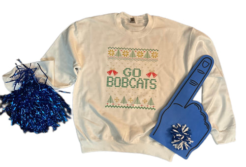 Christmas Go Bobcats Sweatshirt (Adult & Youth)