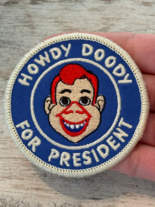 Howdy Doody For President Iron On Patch