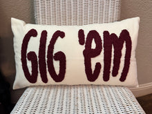 Load image into Gallery viewer, Gig ‘Em Pillow