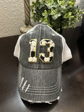 Load image into Gallery viewer, Soccer Number Chenille Patch Hat