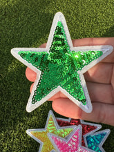 Load image into Gallery viewer, Colorful Sequin Star Iron On Patches