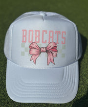 Load image into Gallery viewer, Pink Bows Trucker Hat (Bobcats &amp; Eagles)