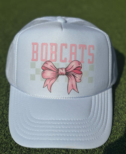 Pink Bows Trucker Hat (Bobcats & Eagles)