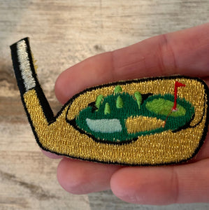 Golf Club Iron On Patch