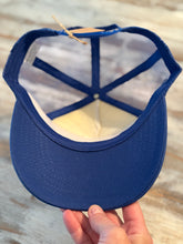 Load image into Gallery viewer, Royal Blue Paw &amp; Feather Game Day Trucker Hat