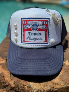 Texas Rangers & Pearls Baseball Cap