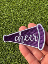 Load image into Gallery viewer, Large Megaphone Cheer Game Day Iron On Patches