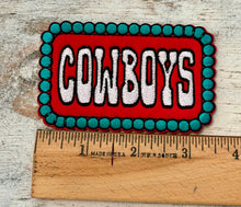 Load image into Gallery viewer, Turquoise Cowboy Iron On Patch