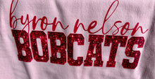 Load image into Gallery viewer, Pink Out Faux Glitter Bobcats Sweatshirt