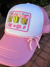 Load image into Gallery viewer, Dill With It Pickle Trucker Hat