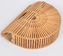 Load image into Gallery viewer, Bamboo Clutch Crossbody Purse