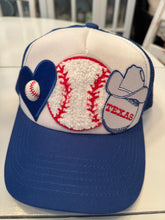 Load image into Gallery viewer, Texas Rangers Baseball Patch Trucker Caps