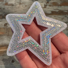 Load image into Gallery viewer, Metallic Star Iron On Patches
