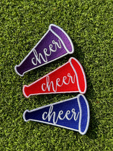 Load image into Gallery viewer, Large Megaphone Cheer Game Day Iron On Patches