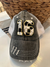 Load image into Gallery viewer, Soccer Number Chenille Patch Hat