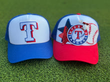 Load image into Gallery viewer, Texas Rangers Baseball Patch Trucker Caps