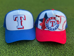 Texas Rangers Baseball Patch Trucker Caps