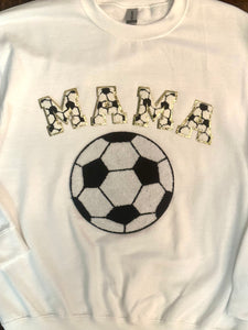 Soccer Ball Mama Patch Sweatshirts (Various Styles)