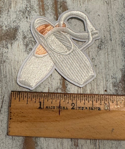 Ballerina & Pointe Toe Shoe Iron On Patches