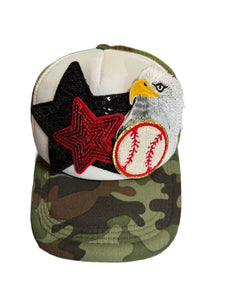 Eagles Camo Trucker Hat (Various Sports)