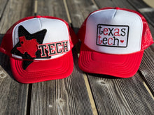 Load image into Gallery viewer, Texas Tech Patch Trucker Hat