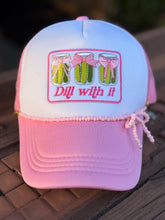 Load image into Gallery viewer, Dill With It Pickle Trucker Hat