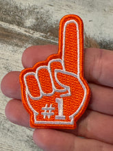 Load image into Gallery viewer, Foam Finger #1 Game Day Iron On Patches