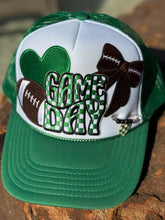 Load image into Gallery viewer, Green Game Day Football Hat