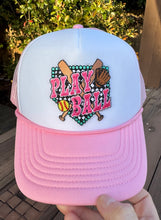 Load image into Gallery viewer, Play Ball Softball Trucker Hat