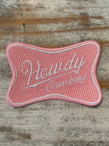 Howdy Cowboy Iron On Patches