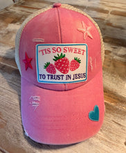 Load image into Gallery viewer, Trust in Jesus Girls Ponytail Hat (Youth)