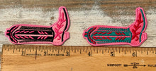 Load image into Gallery viewer, Pink Cowboy Boot Iron On Patches