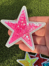 Load image into Gallery viewer, Colorful Sequin Star Iron On Patches