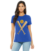 Load image into Gallery viewer, Sequin Softball Bat &amp; Ball Tops (Tanks, Tees &amp; Sweatshirts)