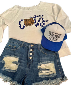 Cats Off-The-Shoulder Top