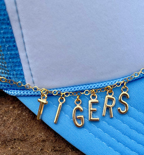 Custom Gold Team Hat Chains