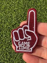 Load image into Gallery viewer, Foam Finger Game Time Iron On Patches