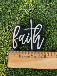 Faith Iron On Patches