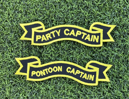 Party Captain Iron On Patch