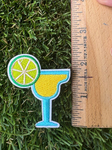 Cocktail Drink Iron On Patches