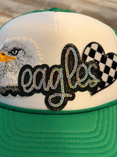 Load image into Gallery viewer, Eagles Sequined Patch Trucker Hat