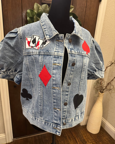 Poker Patch Denim Jacket