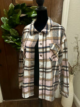 Load image into Gallery viewer, Pink Plaid Shacket