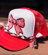 Load image into Gallery viewer, Girls Bow &amp; Bandana Trucker Hat