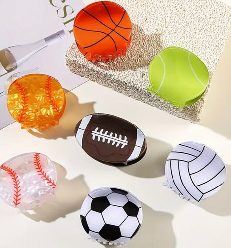 Sports Hair Claw Clips