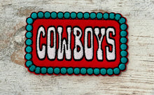 Load image into Gallery viewer, Turquoise Cowboy Iron On Patch