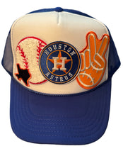 Load image into Gallery viewer, Houston TX Astros Baseball Trucker Cap