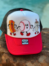 Load image into Gallery viewer, Old School Baseball Character Trucker Hat