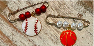 Baseball Charm Pins